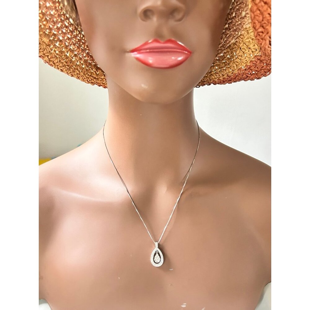 14K Gold Rhythm of Love Diamond Pendant Necklace - Picture 11 of 11